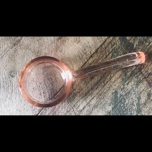 1930s pink depression mayo spoon/ladle